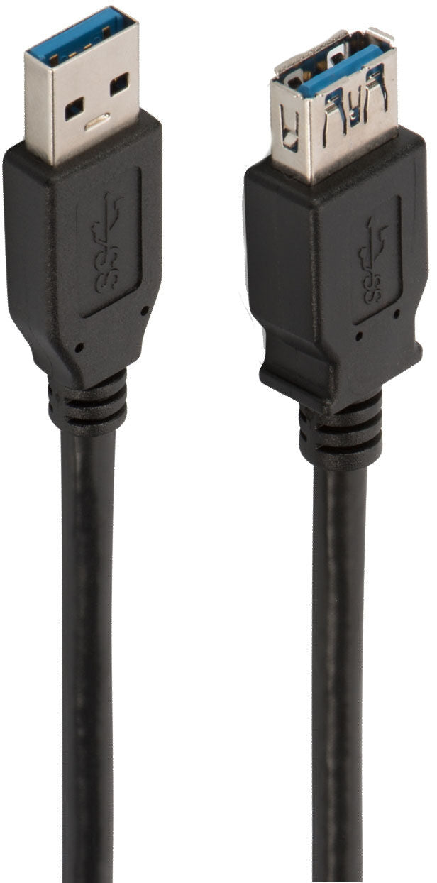 Cabo USB 3.0 Ewent Tipo A Macho > Tipo A Fêmea 1 M Preto