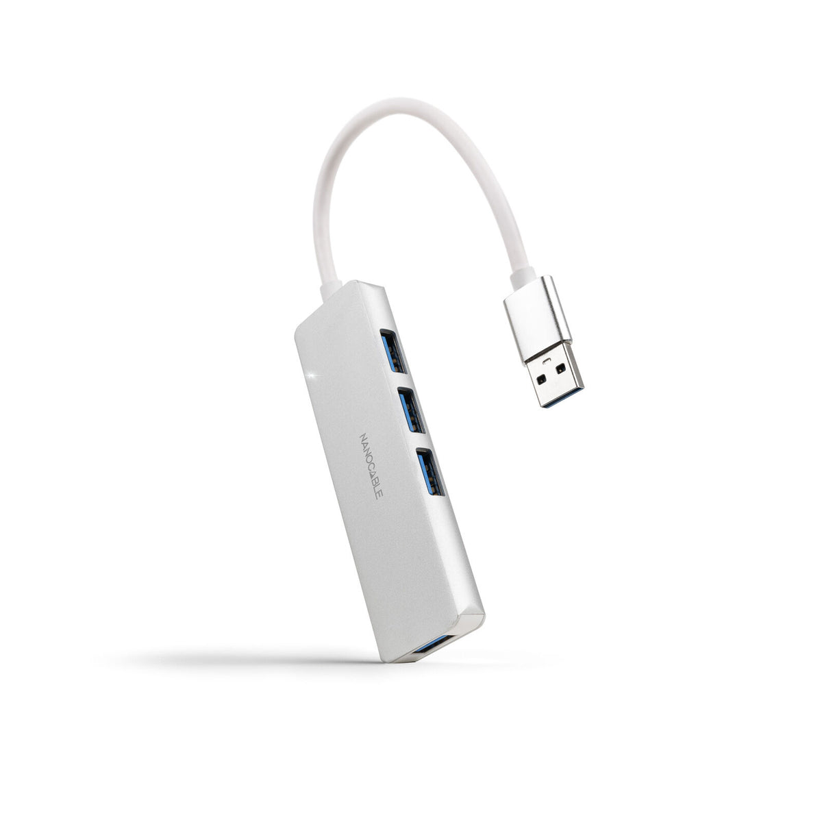 Hub Nanocable USB 3.0 4xUSB3.0. USB-A/M-USB 3.0/H ALUM. 18CM