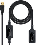 Cabo USB 2.0 Nanocable Extensão c/ Amplificador USB-A M/F 15 M