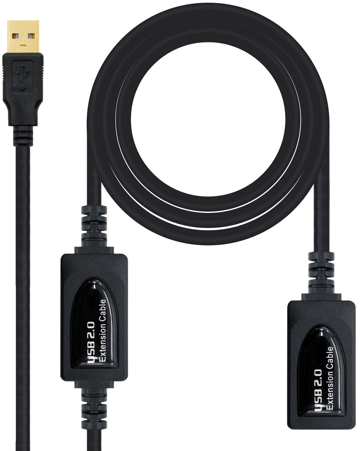 Cabo USB 2.0 Nanocable Extensão c/ Amplificador USB-A M/F 15 M