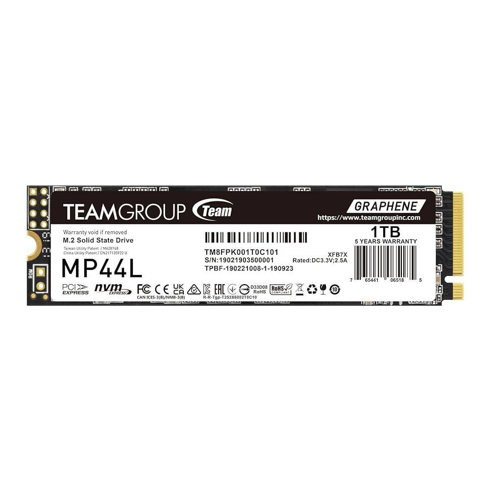 SSD Team Group MP44L 1TB Gen4 M.2 NVMe (5000/4500MB/s)