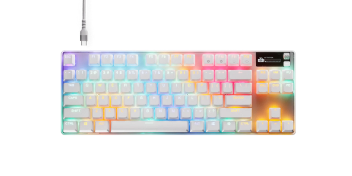 Teclado Steelseries Apex Pro TKL Gen 3 RGB (US) Branco