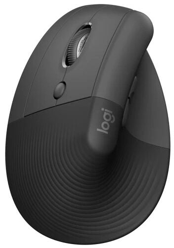 Rato Laser Logitech Lift Vertical Ergonómico Wireless 4000DPI Graphite Mão Esquerda