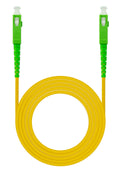 Cabo de Fibra Óptica Nanocable SC/APC-SC/APC Monomodo Simplex LSZH 20 M Amarelo