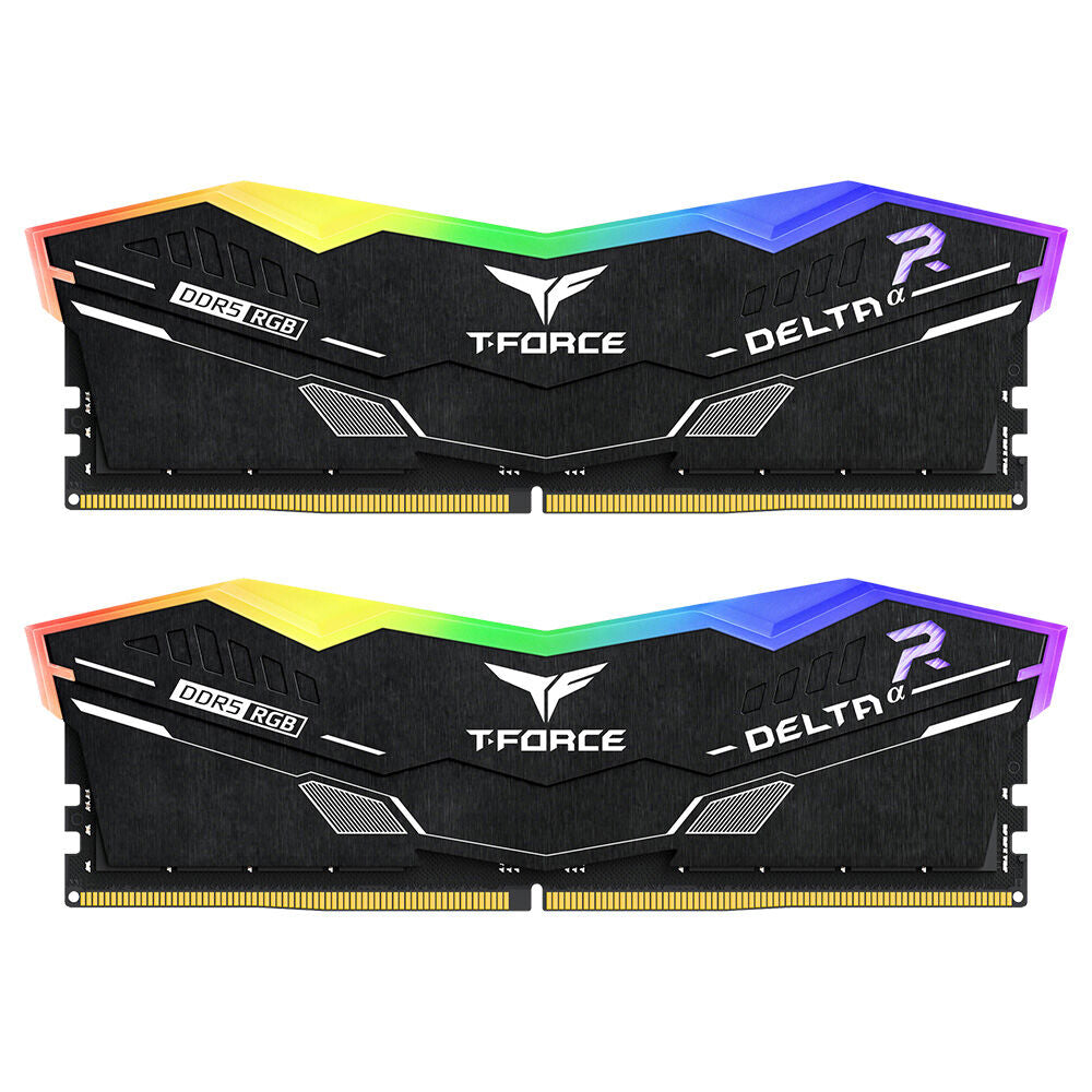 Team Group Kit 64GB (2 x 32GB) DDR5 6000MHz Delta RGB Preto CL30