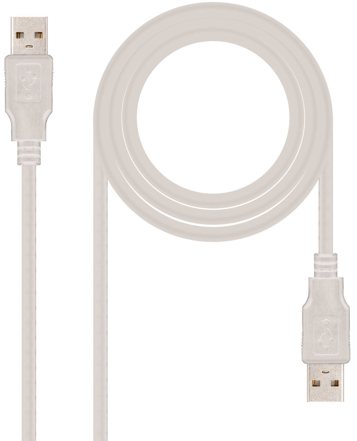 Cabo USB 2.0 Nanocable USB-A M/M 2 M