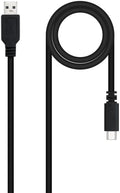 Cabo USB 2.0 3A Nanocable USB-C/M > USB-A/M 1.5 M Preto