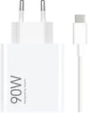 Carregador Rápido Xiaomi 90W HyperCharge Combo USB Tipo-A + Cable USB-C 1m