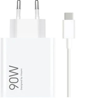 Carregador Rápido Xiaomi 90W HyperCharge Combo USB Tipo-A + Cable USB-C 1m
