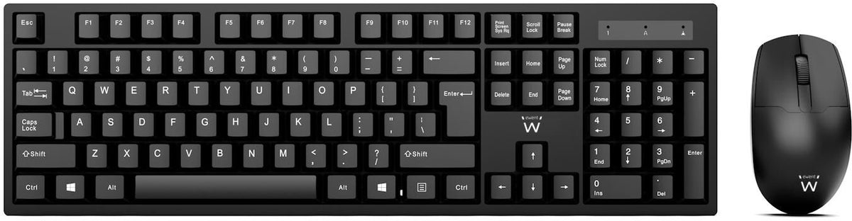 Teclado + Rato Ewent Wireless PT Preto