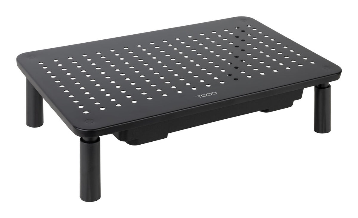 Base Para Monitor C/ Gaveta Tooq Max. 20Kg Preto