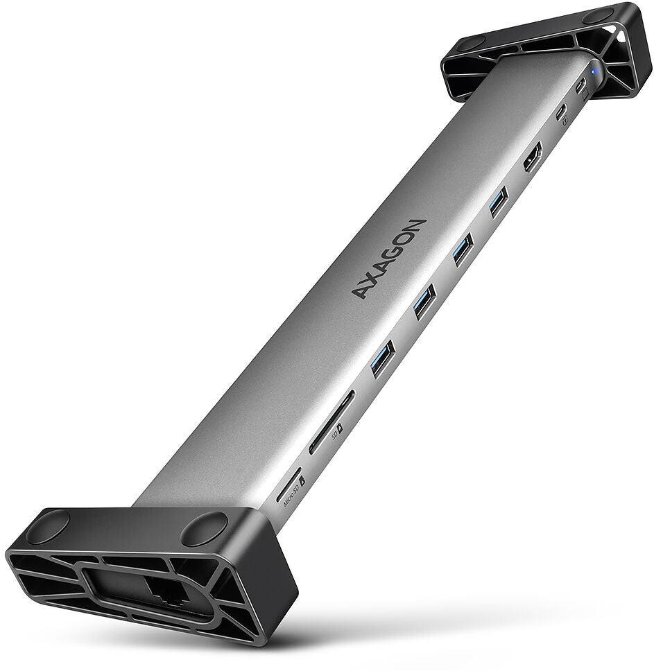 HUB USB AXAGON HMC-10HLS, USB 5Gbps hub, 4x USB-A, HDMI 4K/60Hz, RJ-45, SD/microSD, PD 100W