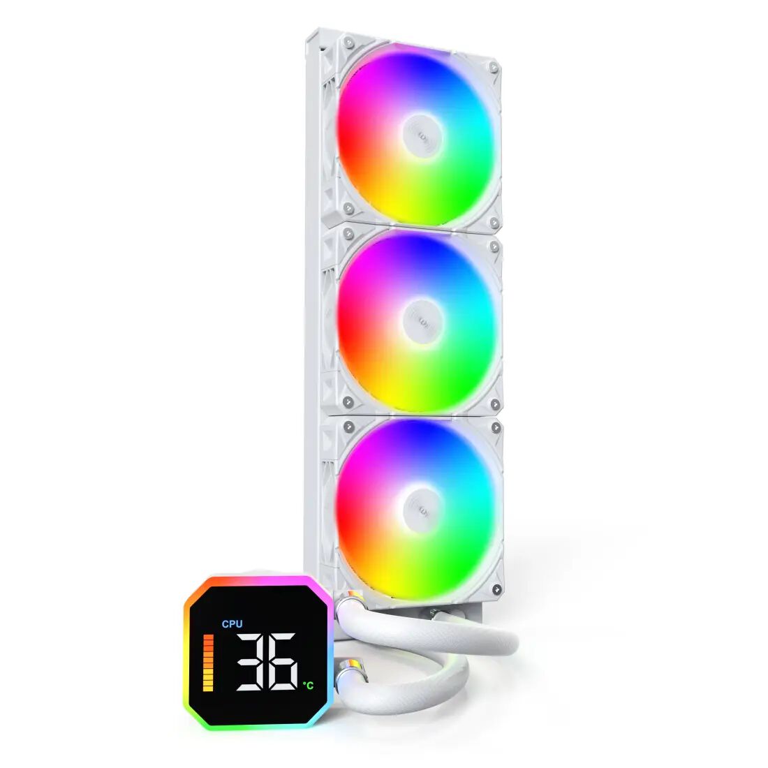 Water Cooler CPU Montech HyperFlow Digital 360mm Branco