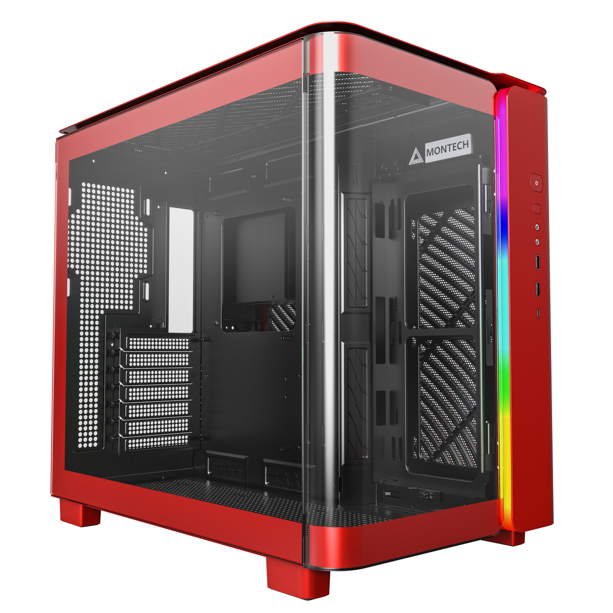 Caixa ATX Montech King 95 Vermelho
