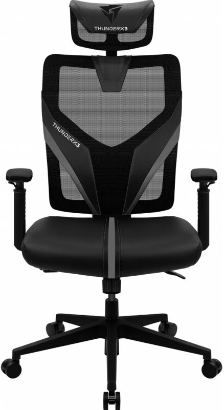 Cadeira Gaming Ergonómica TX3 (ThunderX3) YAMA 1 - Preto / Preto