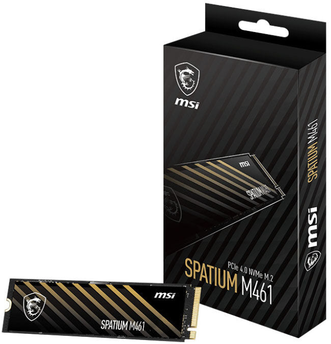 SSD MSI SPATIUM M461 1TB Gen4 M.2 NVMe (5000/3200MB/s)