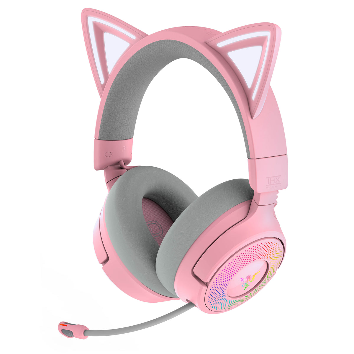 Headset Razer Kraken Kitty V3 Pro Wireless/Bluetooth Quartz