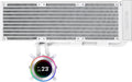 Water Cooler CPU AIO Lian Li HydroShift II LCD-C 360 Branco - 360mm S/Ventoinhas
