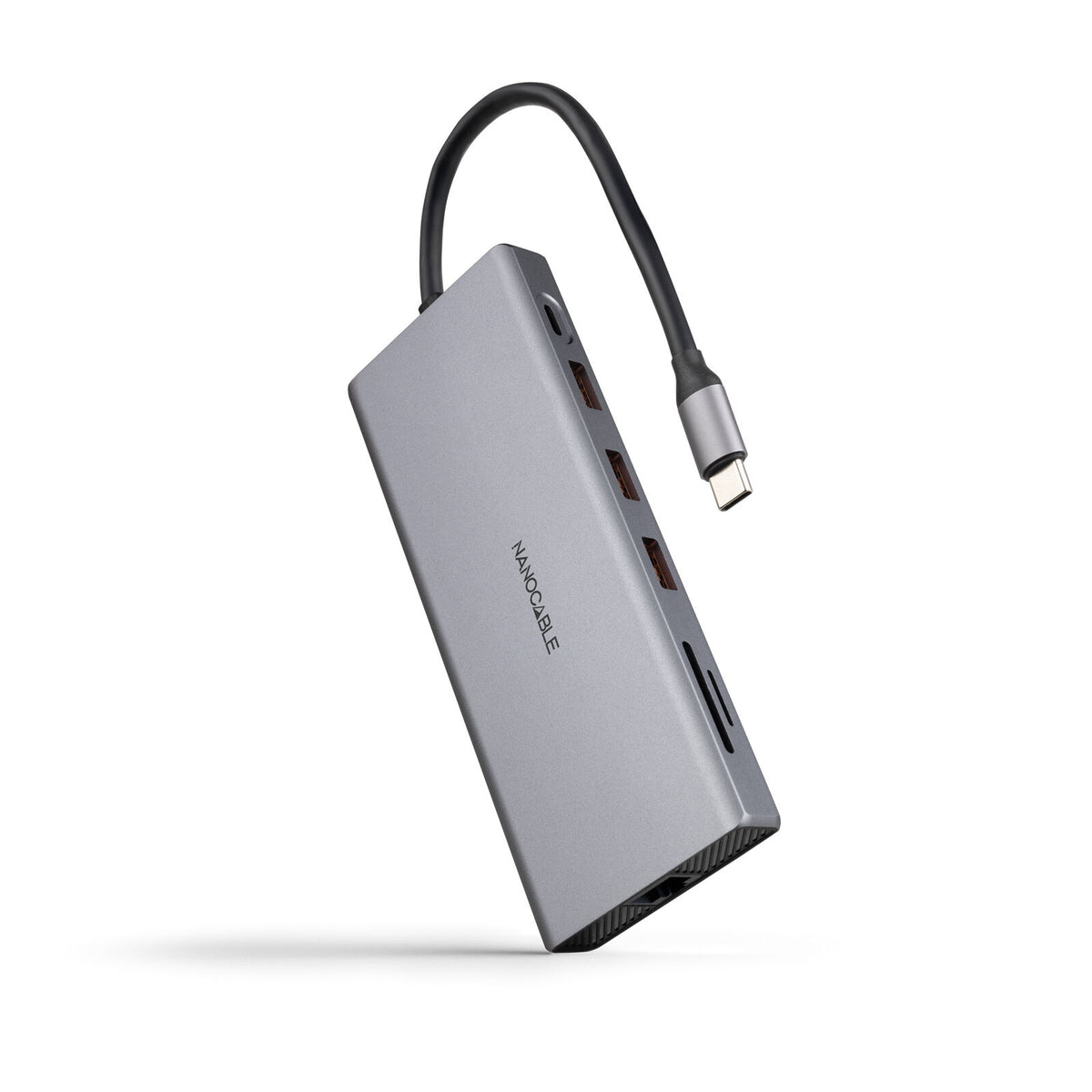 Hub Nanocable USB-C 3xUSB-A+USB-C/CARG+2xHDMI+DP+RJ45+TF+SD+AUD