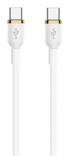 Cabo USB-C Ewent EC1094 Silicone PD240W 480Mbps 2m Branco
