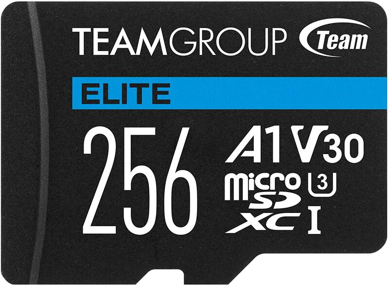 Cartão Team Group Elite MicroSDXC A1 UHS-I U3 V30 256GB