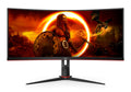 Monitor Curvo AOC Gaming 34" CU34G2XP VA WQHD 180Hz 1ms Adaptive Sync HDR400