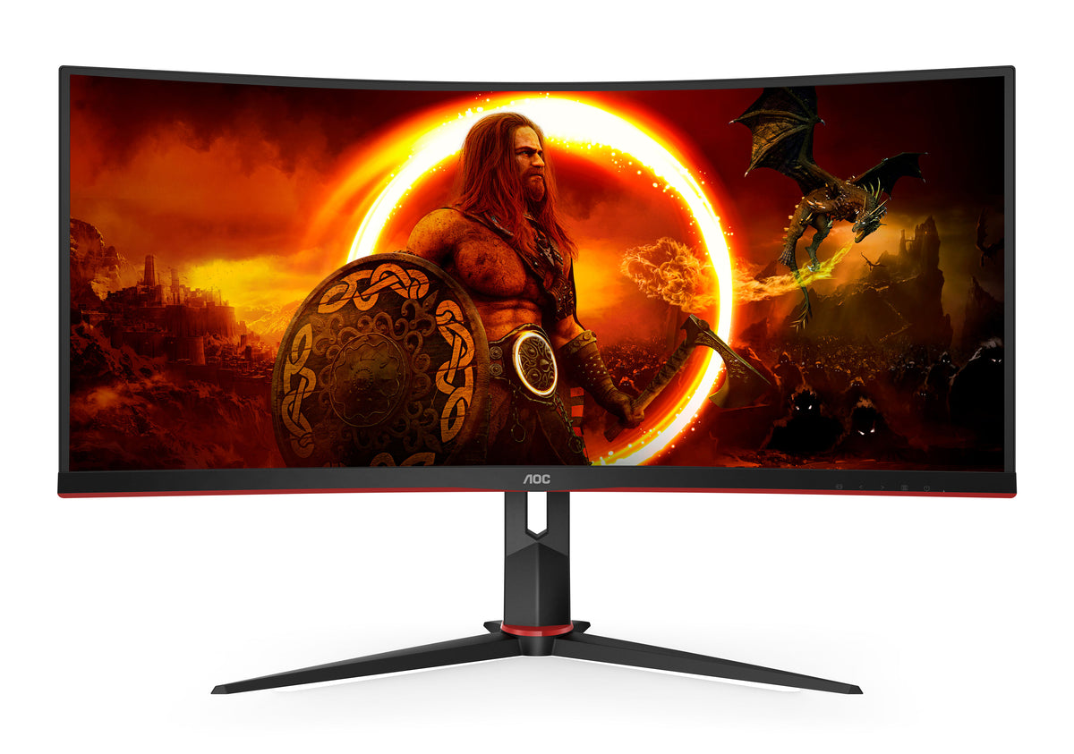 Monitor Curvo AOC Gaming 34" CU34G2XP VA WQHD 180Hz 1ms Adaptive Sync HDR400