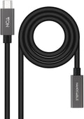 Cabo USB 3.2 Gen2x2 Nanocable 4K/60Hz USB-C M/F 1.5 M