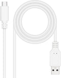 Cabo USB 2.0 3A Nanocable USB-C/M > USB-A/M 3 M Branco