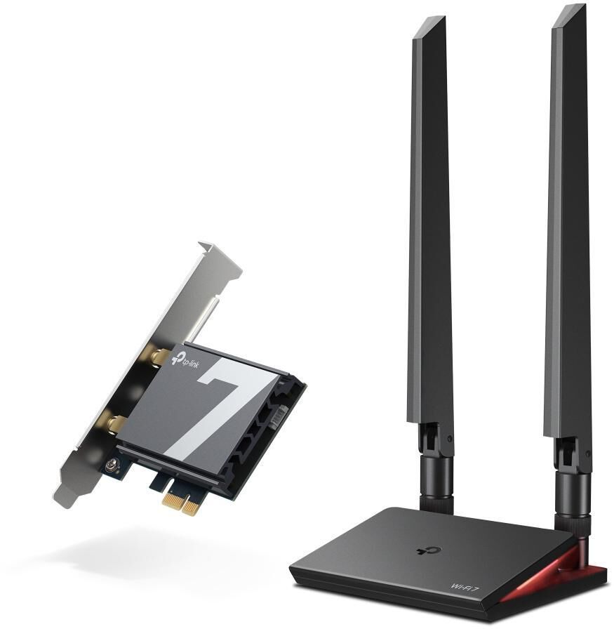 Placa de Rede PCIe TP-Link Archer TBE550E Wi-Fi 7 BE9300 Tri-Band Bluetooth