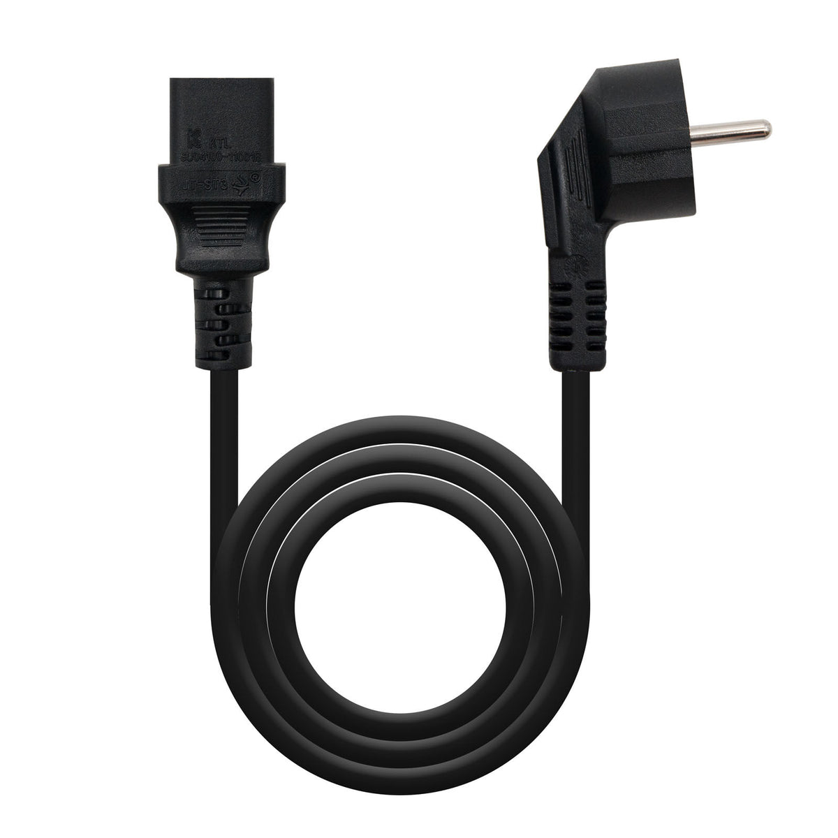 Cabo de Alimentação Nanocable CEE7/M - C13/F 2M Preto