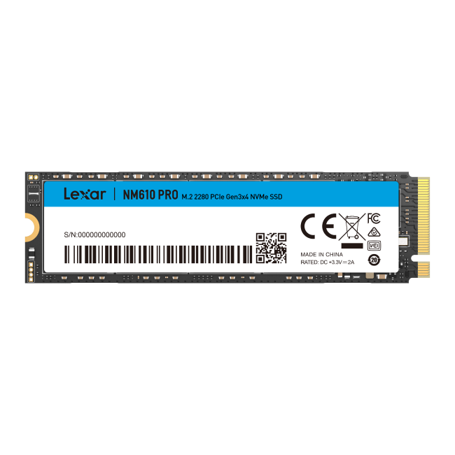 SSD Lexar NM610 Pro 500GB M.2 NVMe (3300/1700MB/s)