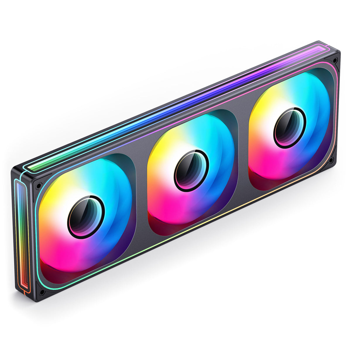 Ventoinha Jonsbo ZB-360  RGB Single-Frame Pretas - Tripla Ventoinha 120mm ( 360mm )