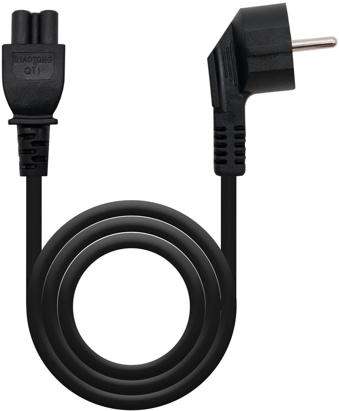 Cabo de Alimentação Trevo Nanocable CEE7 Angular/M-C5/F 3 M Preto