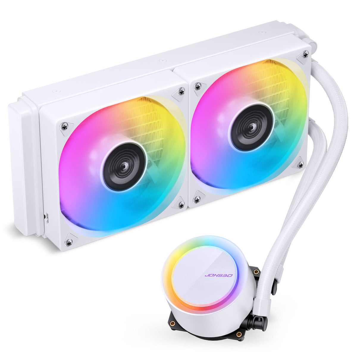 Water Cooler CPU Jonsbo TG-240 ARGB Branco - 240mm