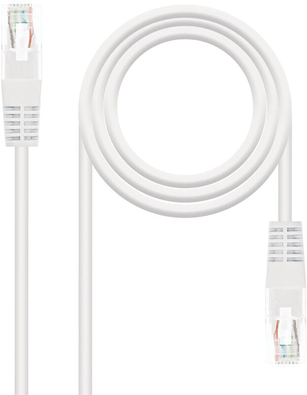 Cabo de Rede Nanocable RJ45 CAT.6 UTP AWG24 0.5 M Branco