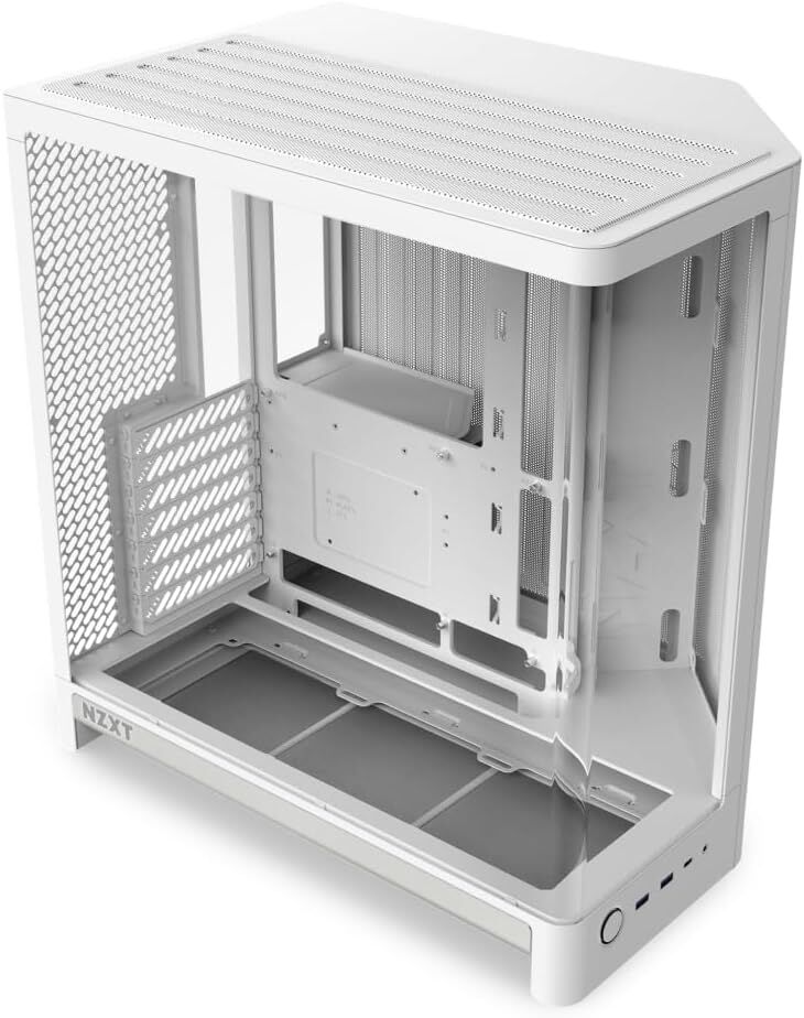 Caixa ATX NZXT H6 Branca Vidro Temperado