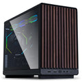 Caixa Micro-ATX Lian Li x Dan Cases A3 Preta Madeira Vidro Temperado