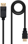 Cabo Conversor Nanocable DisplayPort/M > HDMI/M 1 M Preto
