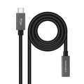 Cabo USB 3.2 Gen2x2 Nanocable 4K/60Hz USB-C M/F 0.5 M