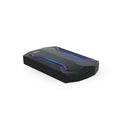 Caixa HDD Gaming Tooq 2.5" SATA (9,5mm) Tool Less USB 3.1 Gen 1 Plug & Play Preto RGB