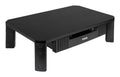 Suporte Elevatório Ajustável Tooq para Monitores com Gaveta Preto