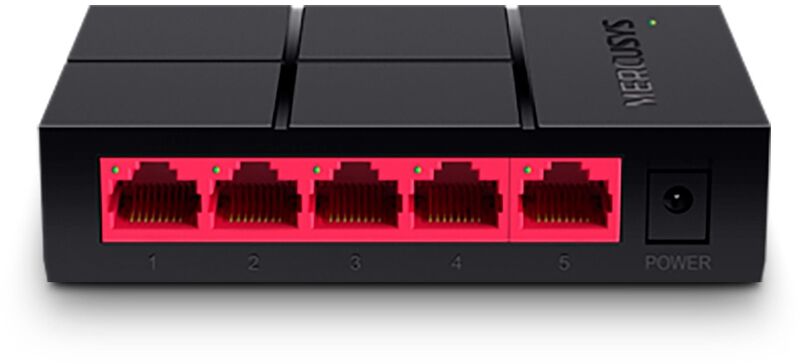 Switch SOHO Mercusys MS105GS 5 Portas 10/100/1000 Mbps