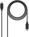 Cabo USB 2.0 3A Nanocable USB-C M/M 1 M Preto