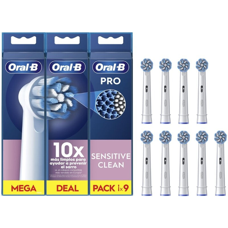 Oral-B Sensitive Clean Pack 9 uds