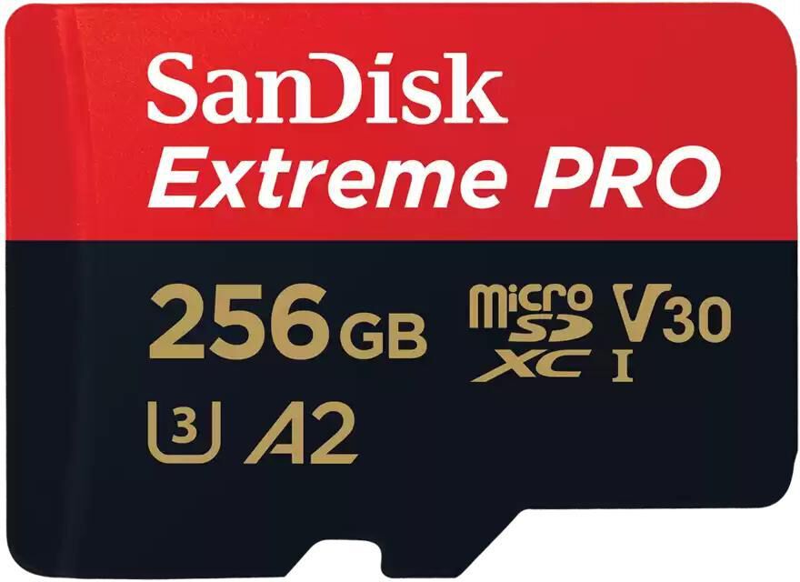 Cartão SanDisk Extreme Pro MicroSDXC UHS-I C10 U3 V30 256GB