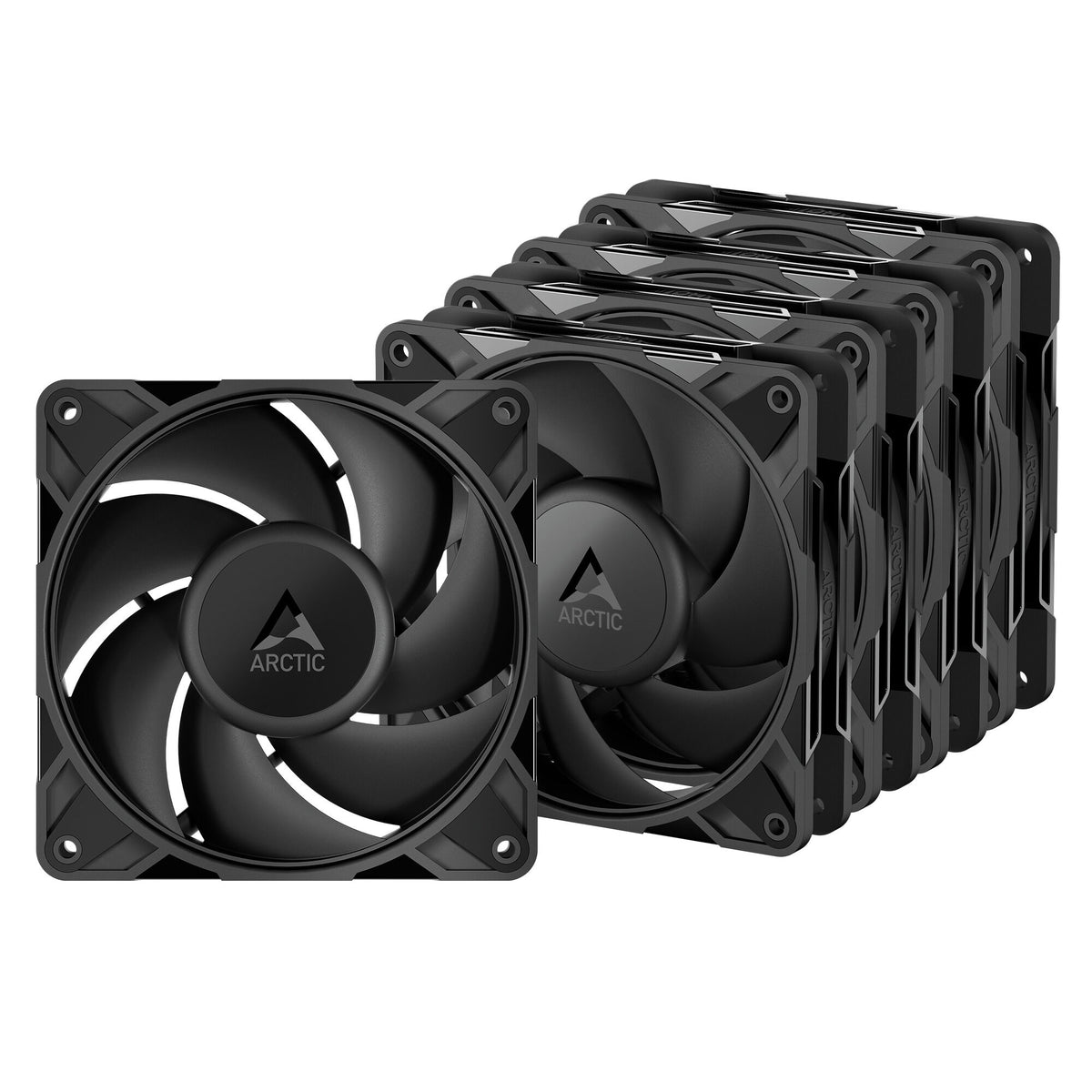 Ventoinha Arctic P12 PRO PWM Low Noise 120mm - Preto (Pack 5)