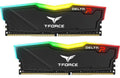 Team Group Kit 16GB (2 x 8GB) DDR4 3200MHz Delta RGB Preto CL16