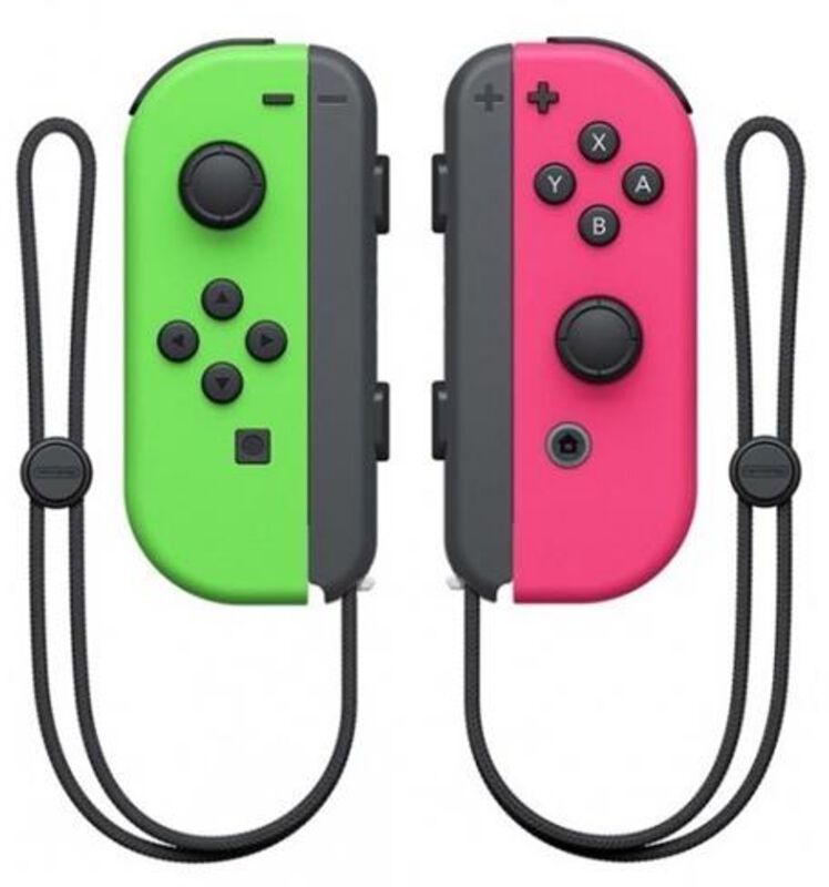 Comando Nintendo Joy-Con (set Esq/Dir) Verde Néon/Rosa Néon