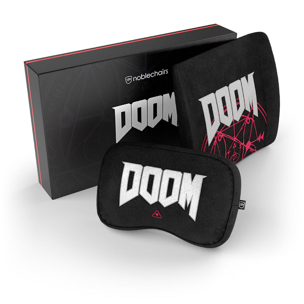 Set Almofadas noblechairs Memory Foam - DOOM Edition